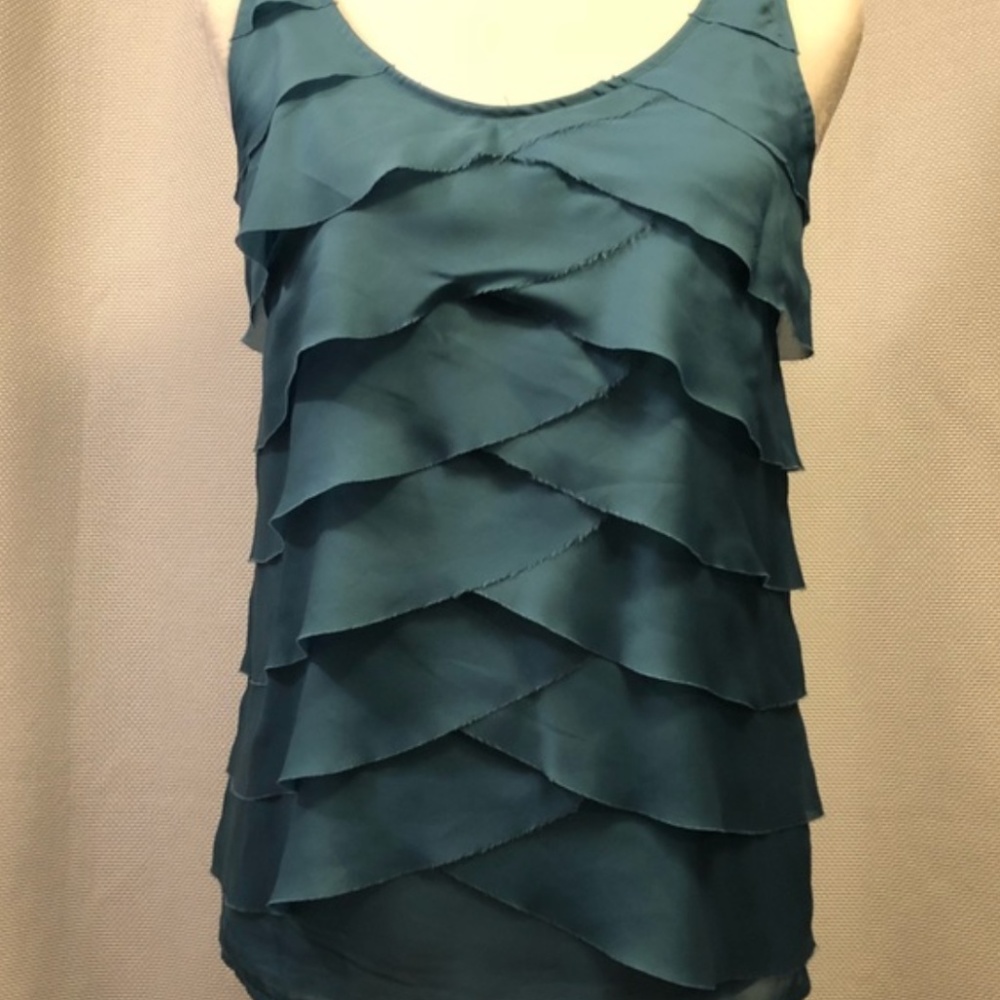The Limited Layered Ruffle Front Tank